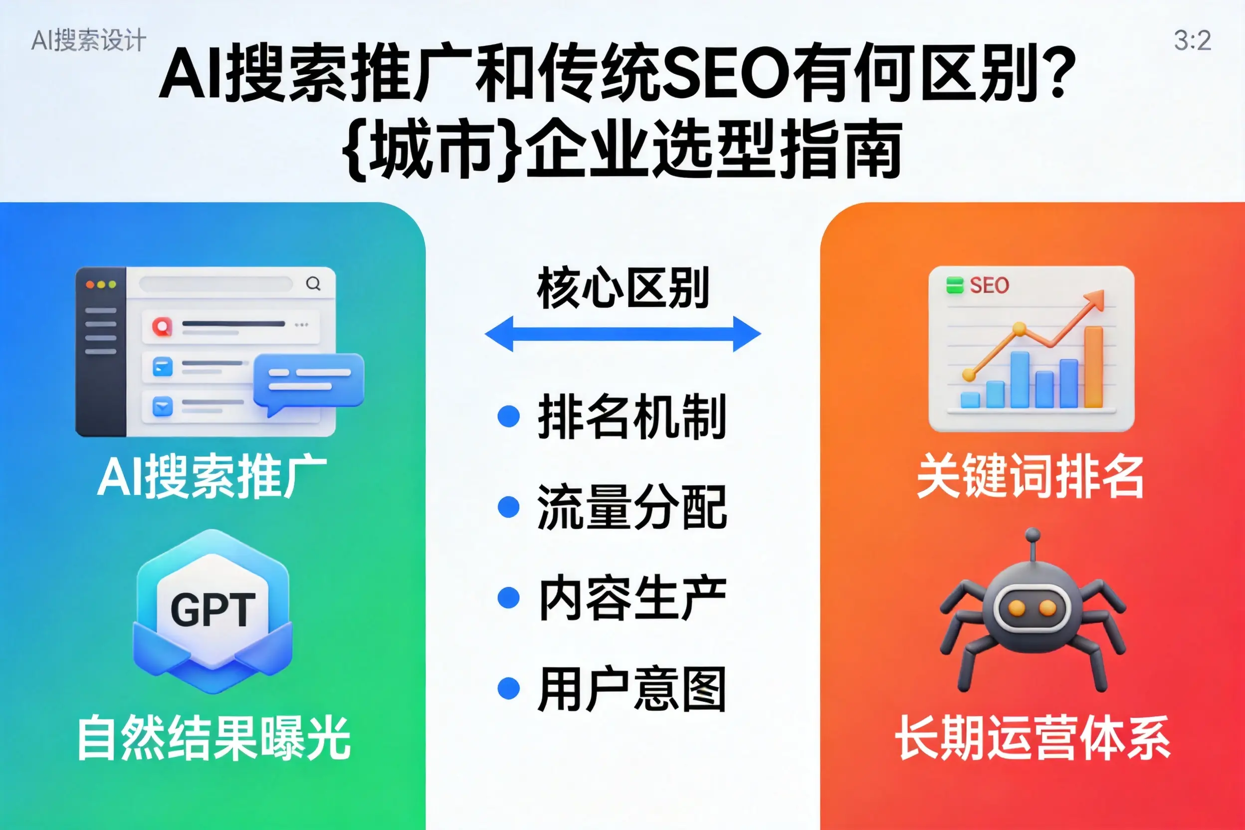 AI搜索推广和传统SEO有何区别？绍兴企业选型指南