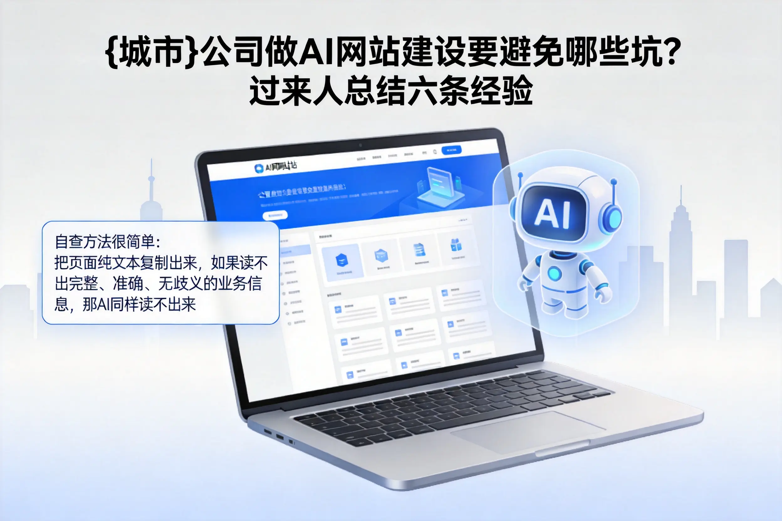 绍兴公司做AI网站建设要避免哪些坑？过来人总结六条经验