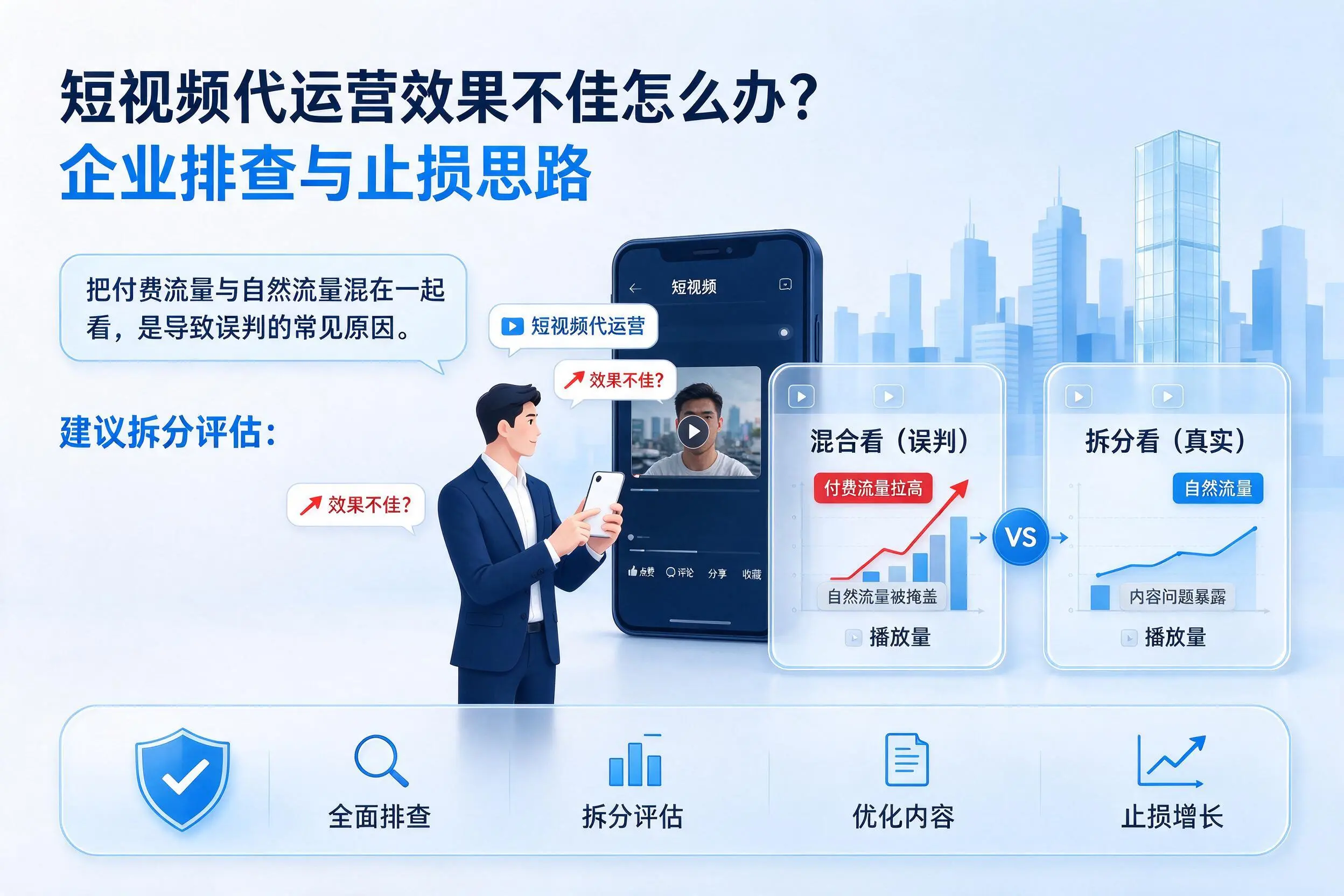 短视频代运营效果不佳怎么办？绍兴企业排查与止损思路
