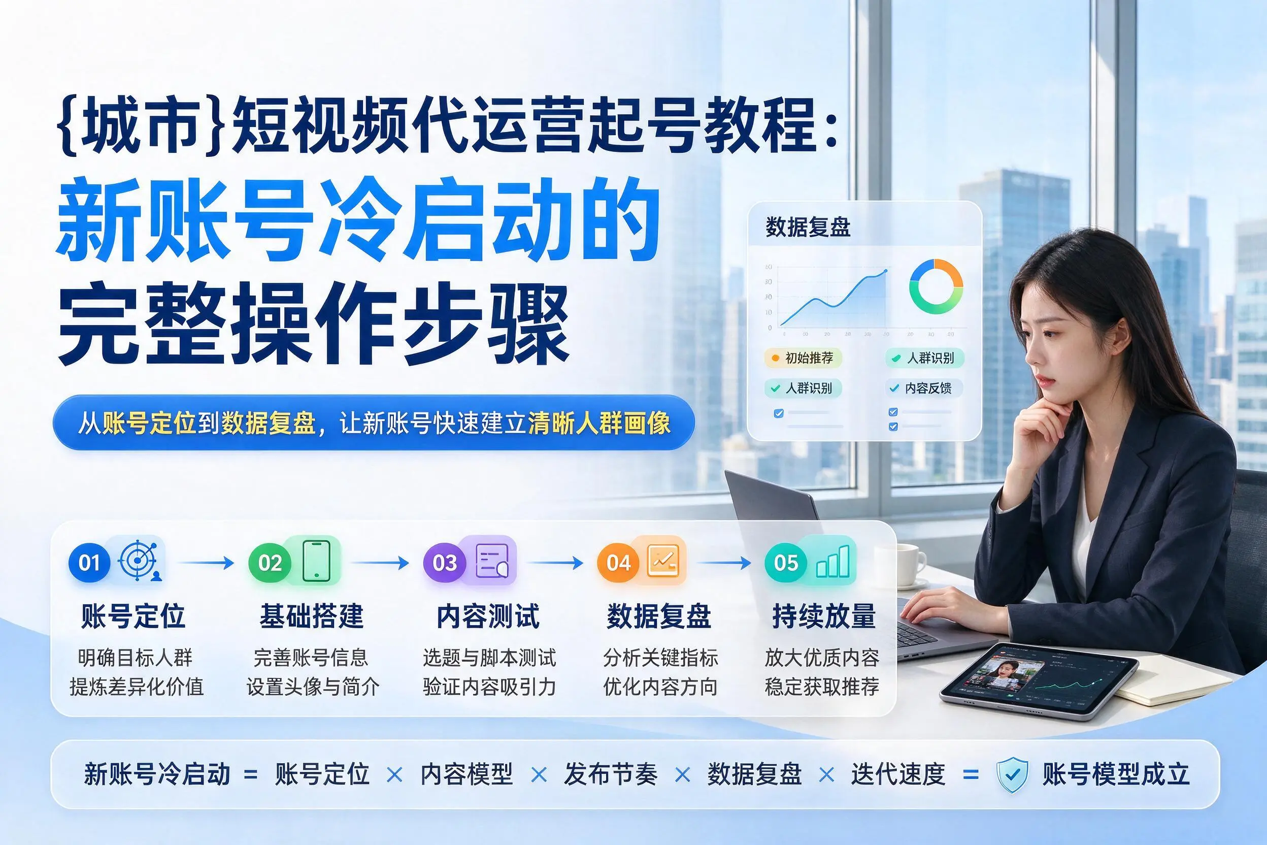 绍兴短视频代运营起号教程：新账号冷启动的完整操作步骤