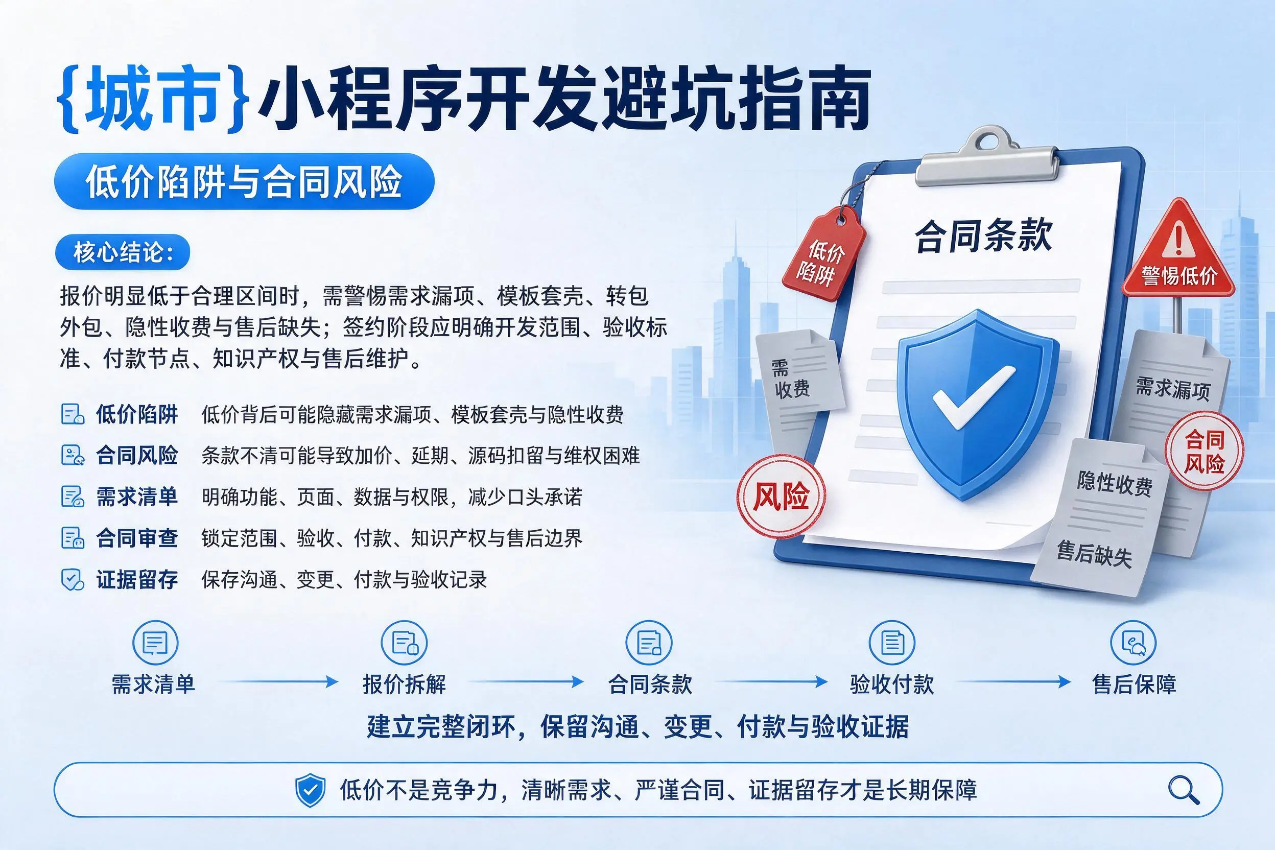 绍兴小程序开发避坑指南:低价陷阱与合同风险