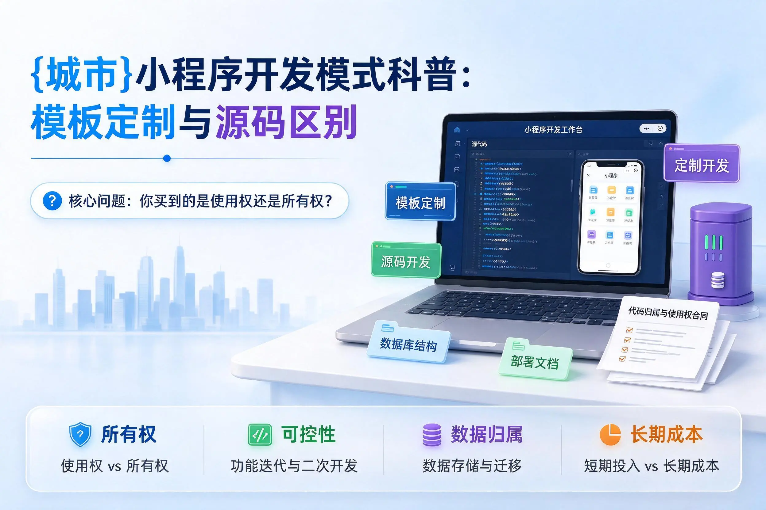 绍兴小程序开发模式科普:模板定制与源码区别