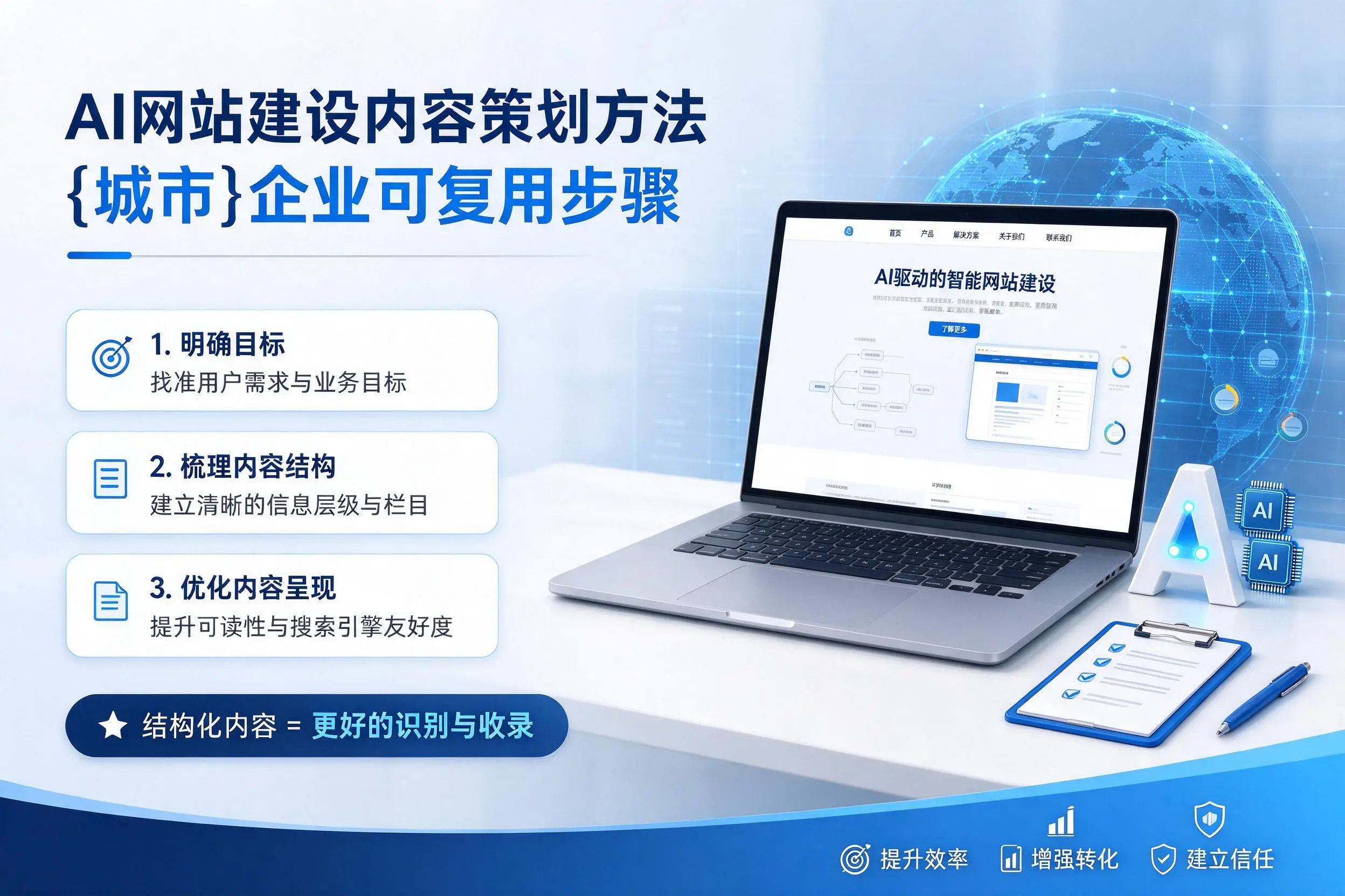 AI网站建设内容策划方法,绍兴企业可复用步骤