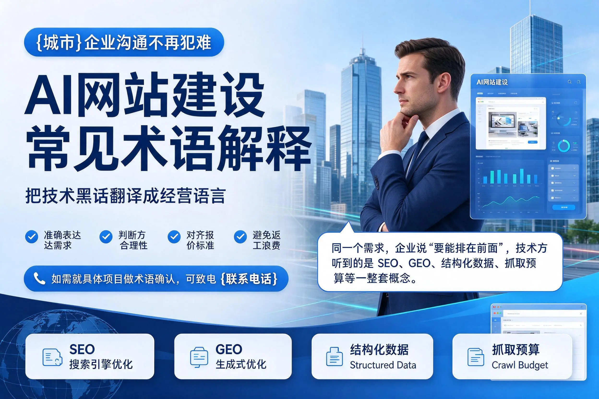 AI网站建设常见术语解释,绍兴企业沟通不再犯难
