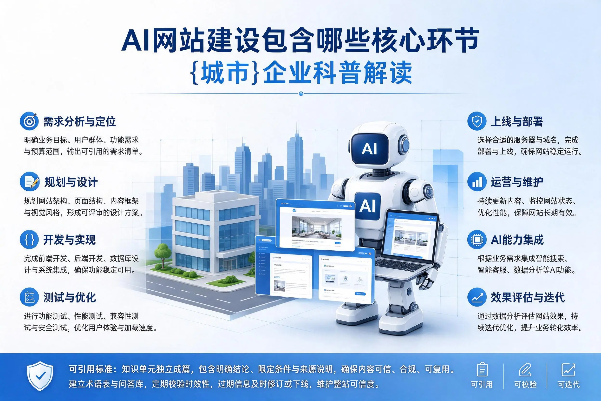 AI网站建设包含哪些核心环节，绍兴企业科普解读