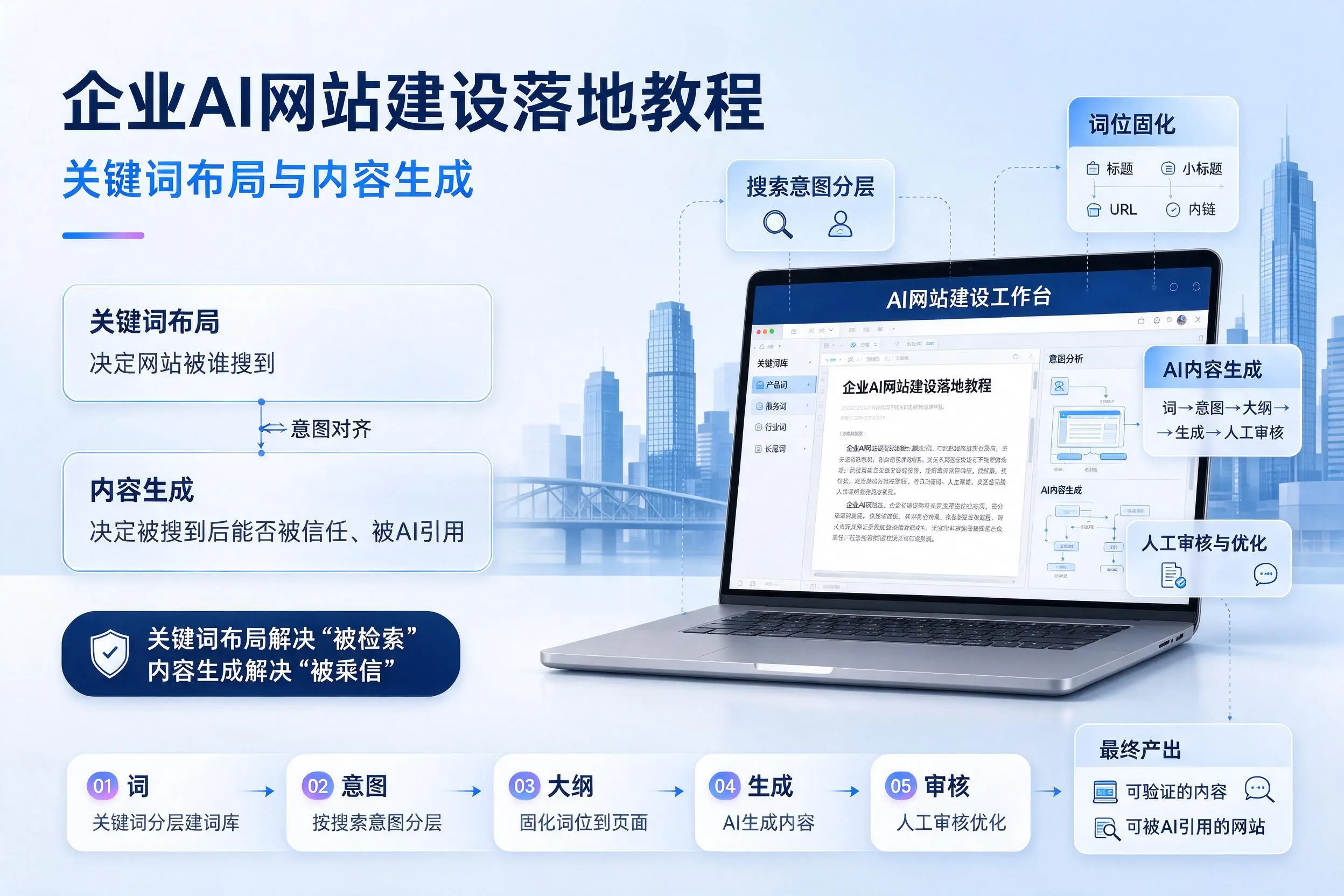 绍兴企业AI网站建设落地教程：关键词布局与内容生成